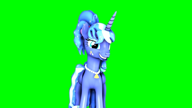 Size: 3840x2160 | Tagged: safe, derpibooru import, princess luna, alicorn, 3d, 3d model, 80's fashion, 80s hair, 80s princess luna, green background, image, jpeg, mlpisthebestshow36, render, simple background, solo, source filmmaker