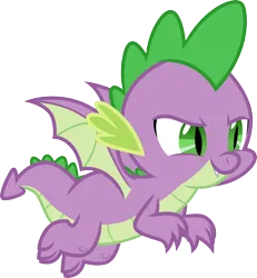 Size: 3000x3240 | Tagged: safe, artist:cloudy glow, derpibooru import, spike, dragon, father knows beast, image, png, simple background, solo, transparent background, vector, winged spike, wings