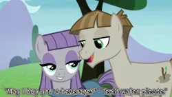 Size: 1280x720 | Tagged: safe, derpibooru import, edit, edited screencap, screencap, maud pie, mudbriar, earth pony, pony, 2023, amy farrah fowler, dialogue, female, image, looking at each other, looking at someone, male, mare, maudbriar, may, png, sheldon cooper, shipping, smiling, smiling at each other, stallion, straight, the big bang theory, youtube link in the description