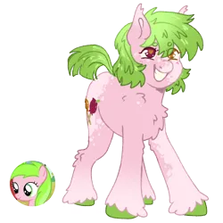 Size: 1000x1000 | Tagged: safe, artist:kazmuun, derpibooru import, sweet tooth, pony, female, filly, foal, heterochromia, image, png, simple background, solo, transparent background