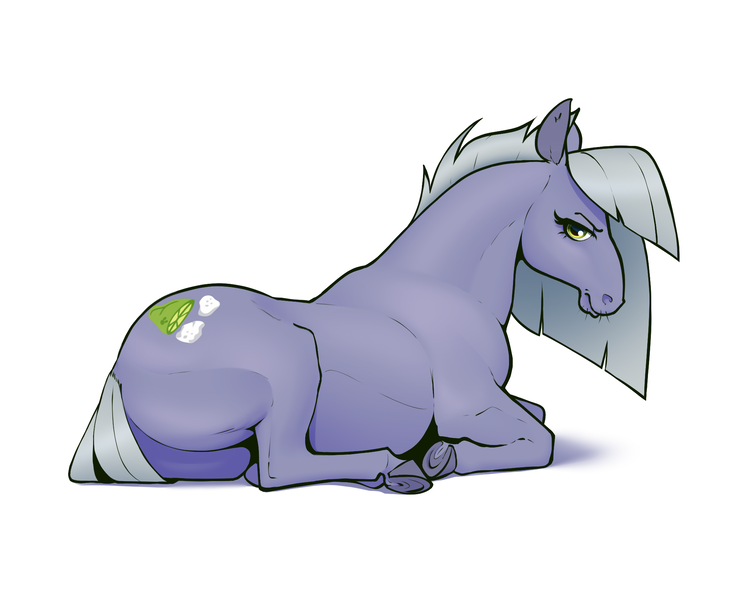 Size: 2065x1645 | Tagged: safe, artist:aquaticvibes, derpibooru import, limestone pie, earth pony, pony, female, hoers, image, lying down, mare, png, solo, whiskers