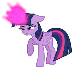 Size: 4538x4258 | Tagged: safe, artist:lincolnbrewsterfan, derpibooru import, screencap, twilight sparkle, twilight sparkle (alicorn), alicorn, pony, school daze, .svg available, bedroom eyes, biting, blast, context in description, female, glow, glowing horn, great moments in animation, horn, i came, image, implied orgasm, inkscape, licking, licking lips, lidded eyes, lip bite, magic, magic aura, magic blast, mare, mid-blink screencap, mlem, multicolored mane, multicolored tail, not sure if want, out of character, out of context, png, purple eyes, raised hoof, raised leg, show accurate, silly, simple background, solo, stimulation, striped mane, striped tail, tail, tail wrap, tongue out, tongue wrap, transparent background, twilight sparkle is best facemaker, varying degrees of want, vector, wasted