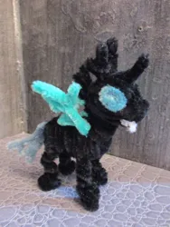 Size: 2168x2889 | Tagged: safe, alternate version, artist:malte279, derpibooru import, part of a set, changeling, chenille, chenille stems, chenille wire, craft, image, jpeg, part of a series, pipe cleaner sculpture, pipe cleaners