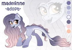 Size: 3300x2300 | Tagged: safe, artist:madelinne, derpibooru import, oc, unofficial characters only, pony, sea pony, adoptable, adoptable open, adoption, female, image, long hair, mare, png, solo, zoom layer