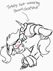 Size: 706x944 | Tagged: safe, artist:fuckomcfuck, derpibooru import, oc, oc:donut daydream, oc:doodles, pegasus, pony, unicorn, blushing, donut, embarrassed, food, image, jpeg, kissing, simple background, white background