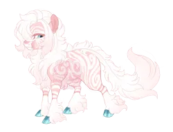 Size: 3000x2300 | Tagged: safe, artist:gigason, derpibooru import, oc, oc:tabby, unofficial characters only, hybrid, zony, cloven hooves, female, image, offspring, parent:zecora, png, simple background, solo, transparent background