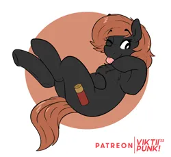 Size: 2000x1829 | Tagged: safe, artist:viktiipunk, derpibooru import, oc, earth pony, pony, :p, chest fluff, cutie mark, eyelashes, falling, image, looking back, png, pose, raised hoof, short hair, solo, tail, tongue out