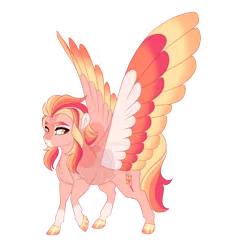 Size: 3000x3200 | Tagged: safe, artist:gigason, derpibooru import, oc, oc:firebolt, unofficial characters only, pegasus, pony, colored wings, female, image, mare, multicolored wings, offspring, parent:lightning dust, png, simple background, solo, transparent background, wings