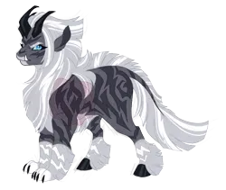 Size: 3200x2700 | Tagged: safe, artist:gigason, derpibooru import, oc, oc:tracker, unofficial characters only, hybrid, image, parent:storm king, parent:zecora, png, simple background, solo, transparent background