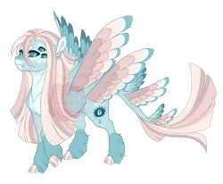 Size: 2796x2300 | Tagged: safe, artist:gigason, derpibooru import, oc, oc:insight, pegasus, pony, seraph, colored wings, female, image, mare, multicolored wings, multiple eyes, multiple wings, png, simple background, solo, tail wings, transparent background, wings