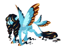Size: 4000x3000 | Tagged: safe, artist:gigason, derpibooru import, oc, oc:sweet lullaby, pegasus, pony, colored wings, female, image, mare, multicolored wings, png, simple background, solo, tail wings, transparent background, unshorn fetlocks, wings