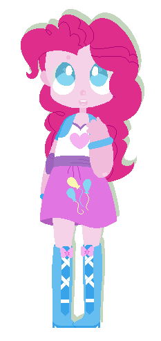Size: 233x493 | Tagged: safe, artist:targetgirl, pinkie pie, equestria girls, boots, clothes, high heel boots, image, jacket, png, shirt, shoes, skirt, solo, vest