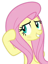 Size: 3122x4086 | Tagged: safe, artist:sollace, derpibooru import, fluttershy, pegasus, pony, flutter brutter, blushing, bronybait, cute, image, looking back, png, shyabetes, simple background, smiling, solo, transparent background, vector