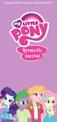 Size: 1080x2280 | Tagged: safe, artist:edy_january, artist:georgegarza01, artist:starryshineviolet, derpibooru import, edit, big macintosh, fluttershy, rarity, spike, human, series:romantic and jackass, series:romantic stories, series:sparity, equestria girls, equestria girls series, female, fluttermac, geode of fauna, geode of shielding, human spike, humanized, image, link in description, logo, logo edit, magical geodes, male, png, purple background, shipping, simple background, sparity, straight, vector used, wallpaper, wallpaper mobile version