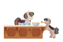 Size: 1280x854 | Tagged: safe, artist:itstechtock, derpibooru import, oc, oc:waxing lyrical, bat pony, pony, batter, bowl, colt, female, foal, food, glasses, image, male, mare, png, simple background, transparent background