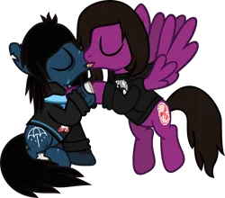 Size: 1609x1417 | Tagged: suggestive, artist:lightningbolt, derpibooru import, oc, ponified, ponified:oliver sykes, earth pony, pegasus, pony, undead, zombie, zombie pony, .svg available, bags under eyes, bone, bring me the horizon, clothes, derpibooru exclusive, drool, duo, duo male, eyes closed, fangs, flying, french kiss, gay, hood, hoodie, image, kissing, lip piercing, long sleeves, male, pierce the veil, piercing, png, scar, shipping, show accurate, sitting, spread wings, stitches, tattoo, torn ear, vector, vic fuentes, wings