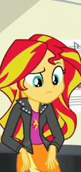 Size: 600x1267 | Tagged: safe, derpibooru import, sunset shimmer, equestria girls, rainbow rocks, animated, beautiful, blinking, cute, female, females only, gif, image, solo, solo female, sunset