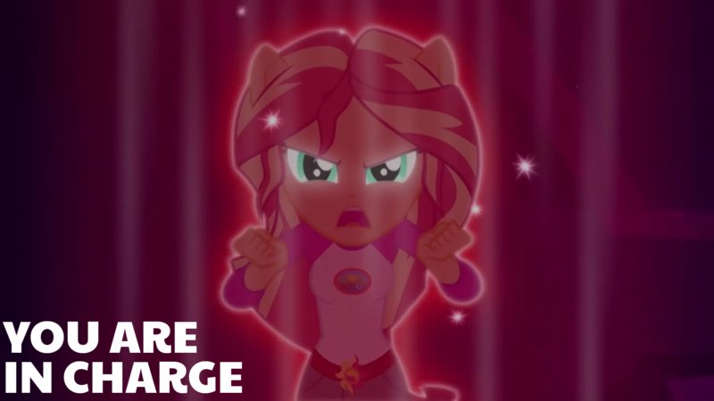 Size: 1920x1080 | Tagged: safe, derpibooru import, edit, edited screencap, editor:quoterific, screencap, sunset shimmer, equestria girls, legend of everfree, badass, image, png, solo