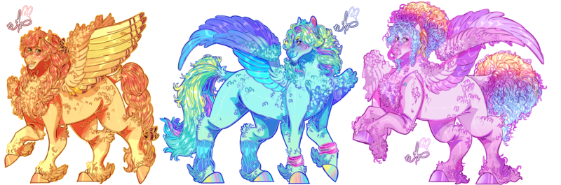 Size: 4226x1400 | Tagged: safe, artist:bunnari, derpibooru import, oc, oc:bubble bath, oc:honeybee crisp, oc:wave crash, unofficial characters only, pegasus, pony, alternate design, braid, braided pigtails, bubblegum, clothes, colored wings, feathered fetlocks, female, fluffy, food, grin, gum, image, leg warmers, looking at you, male, mare, multicolored wings, offspring, parent:big macintosh, parent:fluttershy, parent:pinkie pie, parent:rainbow dash, parent:zephyr breeze, parents:fluttermac, parents:zephdash, parents:zephyrpie, pegasus oc, pigtails, png, rearing, simple background, smiling, smiling at you, stallion, sweatband, transparent background, trio, twitterina design, unshorn fetlocks, wings