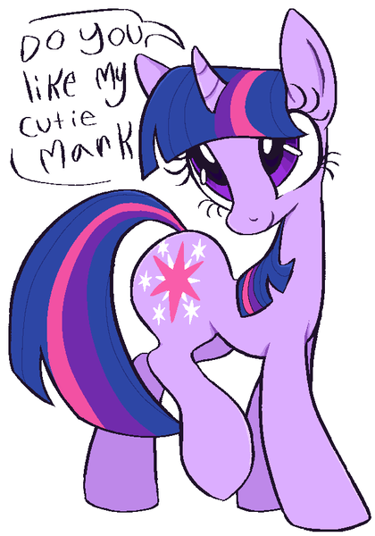 Size: 622x889 | Tagged: safe, artist:muffinz, derpibooru import, twilight sparkle, pony, unicorn, image, png, question, simple background, solo, text, white background