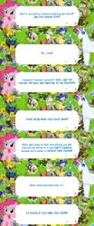 Size: 2048x4923 | Tagged: safe, derpibooru import, official, dyre, grackle, pinkie pie, earth pony, human, pony, clothes, costume, dialogue, dialogue box, disguise, english, event, female, gameloft, image, mare, mobile game, my little pony: magic princess, png, speech bubble, text