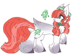 Size: 1194x923 | Tagged: safe, artist:wintresshunntress, derpibooru import, oc, oc:abilene rouge, unofficial characters only, earth pony, pony, bowtie, cheek fluff, chest fluff, female, hat, hoof fluff, image, mare, offspring, parent:big macintosh, parent:rarity, parents:rarimac, png, simple background, solo, transparent background, turned head