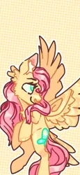 Size: 1892x4096 | Tagged: safe, artist:pastacrylic, derpibooru import, fluttershy, pony, unicorn, image, jpeg, phone wallpaper, solo