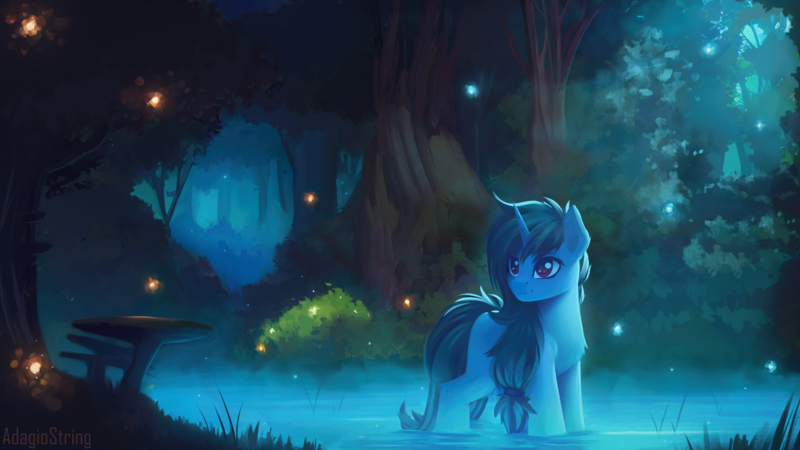 Size: 3840x2160 | Tagged: safe, artist:adagiostring, derpibooru import, oc, unofficial characters only, pony, unicorn, image, png, solo