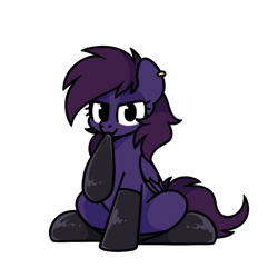 Size: 800x800 | Tagged: safe, artist:sugar morning, derpibooru import, oc, oc:pestyskillengton, pegasus, pony, animated, clothes, commission, female, gif, image, jewelry, looking at you, mare, mouth hold, one eye closed, ring, socks, solo, sparkles, spread wings, sugar morning's sockies, wings