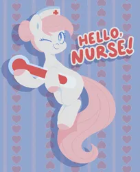 Size: 1763x2160 | Tagged: safe, artist:glowfangs, derpibooru import, nurse redheart, pony, image, png, solo, thermometer