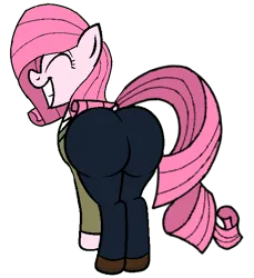 Size: 529x578 | Tagged: suggestive, artist:noi kincade, artist:tanahgrogot, derpibooru import, oc, oc:annisa trihapsari, unofficial characters only, earth pony, pony, adorasexy, annibutt, butt, clothes, crossover, cute, dock, don (total drama), earth pony oc, eyes closed, female, grin, gritted teeth, happy, image, large butt, mare, medibang paint, plot, png, rearing, sexy, simple background, smiling, solo, tail, teeth, total drama, total drama presents the ridonculous race, transparent background