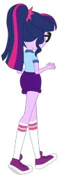 Size: 1512x4110 | Tagged: safe, artist:gmaplay, derpibooru import, sci-twi, twilight sparkle, equestria girls, legend of everfree, ass, butt, camp everfree outfits, clothes, converse, female, image, png, sci-twibutt, shoes, simple background, socks, solo, transparent background, twibutt, vector