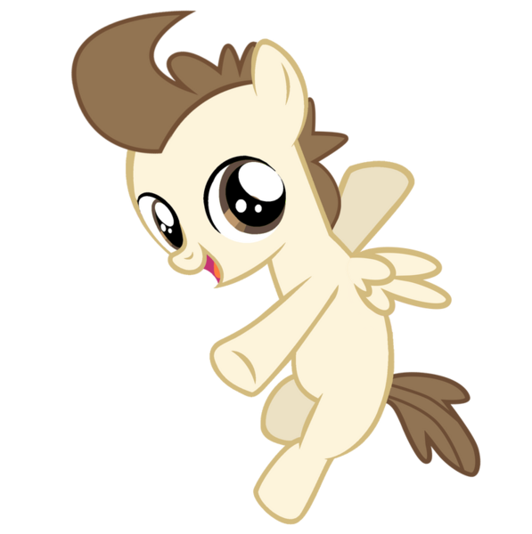 Size: 800x804 | Tagged: safe, artist:ridingonrainbows, derpibooru import, pound cake, pegasus, pony, 2018, blank flank, colt, dynamic pose, foal, image, male, older, older pound cake, png, simple background, solo, transparent background