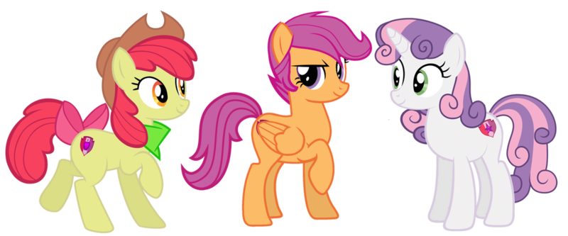 Size: 1024x426 | Tagged: safe, artist:ridingonrainbows, artist:stargazeandsundance, artist:velveagicsentryyt, derpibooru import, apple bloom, scootaloo, sweetie belle, earth pony, pegasus, pony, unicorn, alternate hairstyle, applejack's hat, bandana, base used, bow, cowboy hat, cutie mark crusaders, female, hat, image, mare, older, older apple bloom, older cmc, older scootaloo, older sweetie belle, png, simple background, tail, tail bow, transparent background, trio, trio female