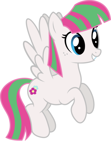 Size: 3001x3798 | Tagged: safe, artist:starryshineviolet, derpibooru import, blossomforth, pegasus, pony, a hearth's warming tail, female, flying, high res, image, mare, png, simple background, smiling, solo, spread wings, transparent background, vector, wings