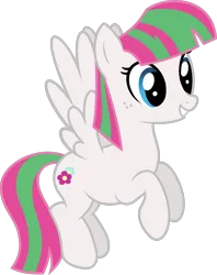 Size: 3001x3798 | Tagged: safe, artist:starryshineviolet, derpibooru import, blossomforth, pegasus, pony, a hearth's warming tail, female, flying, high res, image, mare, png, simple background, smiling, solo, spread wings, transparent background, vector, wings