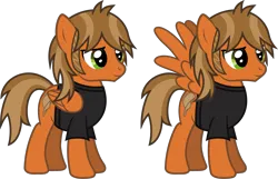 Size: 1957x1263 | Tagged: safe, artist:lightningbolt, derpibooru import, ponified, pegasus, pony, .svg available, clothes, derpibooru exclusive, fall out boy, folded wings, image, male, patrick stump, png, quadrupedal, shirt, simple background, solo, spread wings, stallion, standing, t-shirt, transparent background, vector, wings