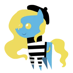 Size: 1080x1080 | Tagged: safe, artist:archooves, derpibooru import, oc, oc:madame banane, ponified, unofficial characters only, pony, france, hat, image, nation ponies, png, pointy ponies, simple background, solo, transparent background