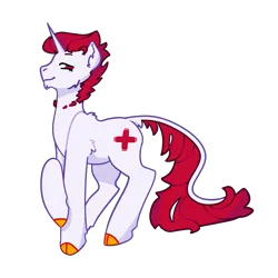 Size: 2147x2147 | Tagged: safe, artist:hederacea, derpibooru import, ponified, classical unicorn, hybrid, pony, unicorn, cloven hooves, image, knockout, leonine tail, png, transformers, transformers prime, unshorn fetlocks