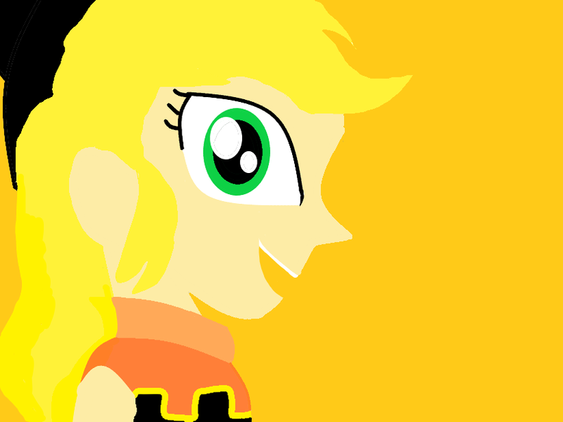 Size: 823x617 | Tagged: safe, artist:mlpandboboiboyfan, derpibooru import, applejack, equestria girls, applejack's hat, boboiboy, boboiboy gempa, cowboy hat, digital art, hat, image, png