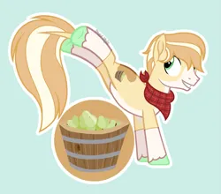 Size: 1559x1370 | Tagged: safe, artist:pastelnightyt, derpibooru import, oc, oc:pear harvest, earth pony, pony, base used, image, male, offspring, parent:applejack, parent:flim, parents:flimjack, png, solo, stallion