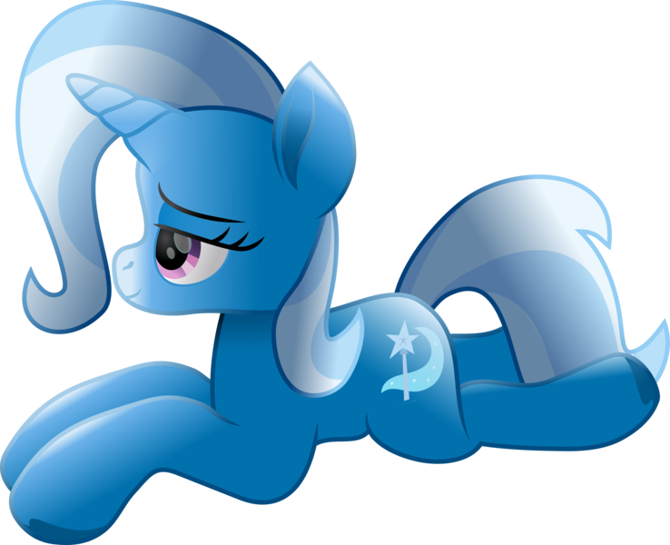 Size: 5377x4373 | Tagged: safe, artist:kazzysart, artist:lincolnbrewsterfan, derpibooru import, trixie, pony, unicorn, .svg available, bedroom eyes, blue, female, highlights, hoof heart, horn, image, inkscape, inspired by another artist, lidded eyes, looking forward, lying down, mare, movie accurate, png, prone, purple eyes, shading, side view, simple background, smiling, solo, tail, transparent background, two toned hair, two toned mane, two toned tail, underhoof, upside-down hoof heart, vector