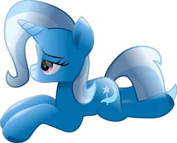 Size: 5377x4373 | Tagged: safe, artist:kazzysart, artist:lincolnbrewsterfan, derpibooru import, trixie, pony, unicorn, .svg available, bedroom eyes, blue, female, highlights, hoof heart, horn, image, inkscape, inspired by another artist, lidded eyes, looking forward, lying down, mare, movie accurate, png, prone, purple eyes, shading, side view, simple background, smiling, solo, tail, transparent background, two toned hair, two toned mane, two toned tail, underhoof, upside-down hoof heart, vector