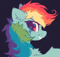 Size: 920x878 | Tagged: safe, artist:mirtash, derpibooru import, rainbow dash, pegasus, pony, bust, g4, image, jpeg, portrait, simple background, solo