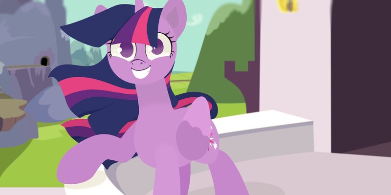 Size: 1551x774 | Tagged: safe, artist:c4n4ry0nl1n3, derpibooru import, twilight sparkle, twilight sparkle (alicorn), alicorn, pony, canterlot, corporate art style, corporate memphis, female, greeting, image, jpeg, looking at camera, looking at you, mare, meta, smiling, solo, twitter