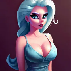 Size: 900x900 | Tagged: suggestive, derpibooru import, machine learning generated, trixie, human, ai content, big breasts, breasts, bust, busty trixie, cleavage, clothes, ear piercing, earring, evening dress, evening gown, female, humanized, image, jewelry, jpeg, looking at you, piercing, portrait, smiling, smiling at you, solo