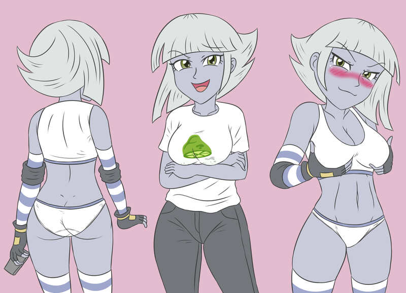 Size: 3838x2775 | Tagged: suggestive, artist:sumin6301, derpibooru import, limestone pie, human, equestria girls, blushing, breasts, busty limestone pie, butt, clothes, cute, image, jpeg, limabetes, limestonebutt, looking at you, pants, pockets, shirt, short sleeves, smiling, solo, t-shirt