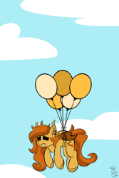 Size: 800x1200 | Tagged: safe, artist:starcasteclipse, derpibooru import, oc, oc:pumpkin spice, unofficial characters only, bat pony, animated, balloon, commission, floating, gif, image, ych result