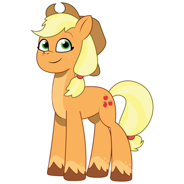 Size: 1800x1800 | Tagged: safe, artist:prixy05, derpibooru import, applejack, earth pony, pony, g5, my little pony: tell your tale, g4, g4 to g5, generation leap, image, png, simple background, solo, transparent background, vector