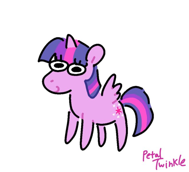 Size: 2048x1863 | Tagged: safe, artist:petaltwinkle, derpibooru import, twilight sparkle, twilight sparkle (alicorn), alicorn, pony, cute, female, image, jpeg, looking at you, mare, signature, simple background, smiling, smiling at you, solo, twiabetes, white background